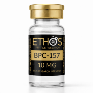 BPC-157 10mg research peptide vial, ETHOS UK